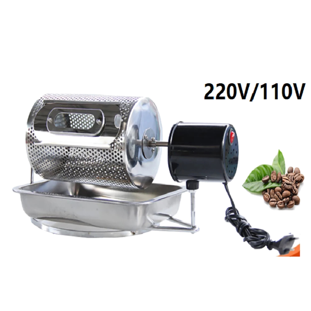 Popcorn Machine Home - AC 110V/220V Electric Coffee Roaster Stainless