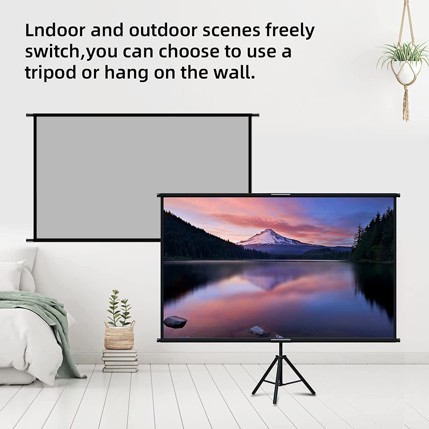 VEIDADZ Projector Screen With  - Home Cinema Projector Screen avis et prix