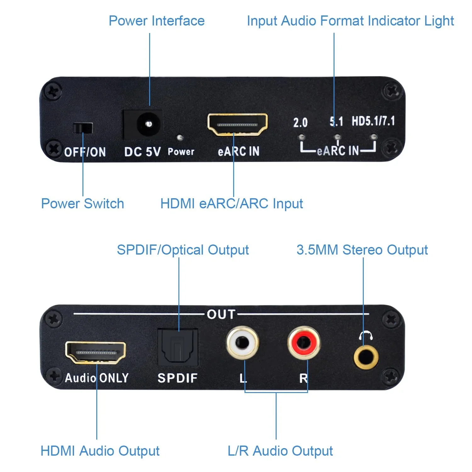 192KHz HDMI eARC ARC to RCA Au - Hdmi Arc Cable avis et prix