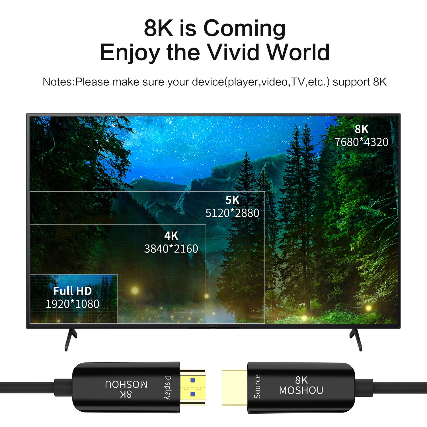 MOSHOU 8K Optical Fiber HDMI 2 - Hdmi Arc Cable avis et prix