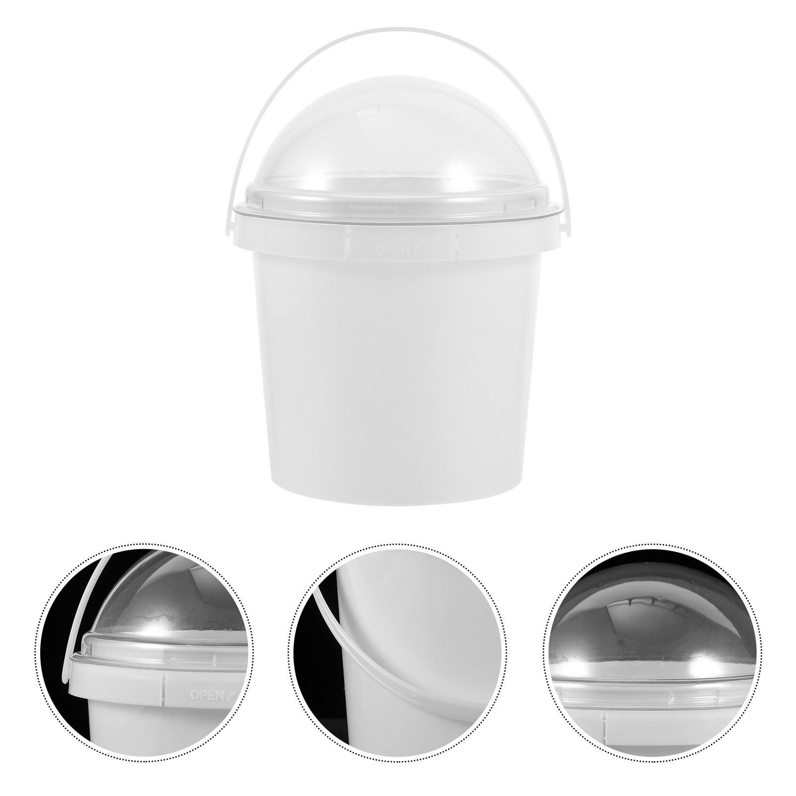 5Pcs Clear Plastic Popcorn Buc - Home Cinema Food avis et prix