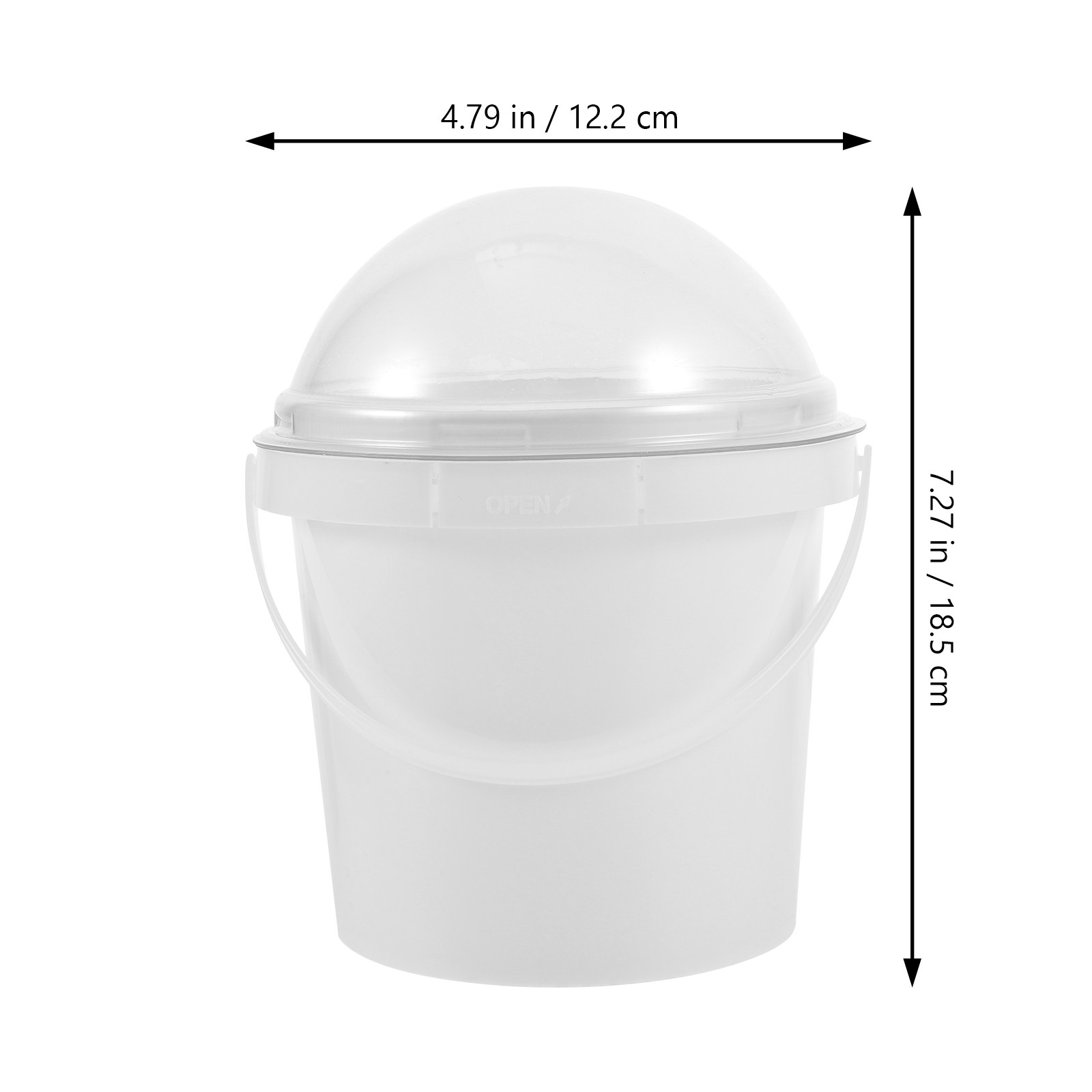 5Pcs Clear Plastic Popcorn Buc - Home Cinema Food avis et prix