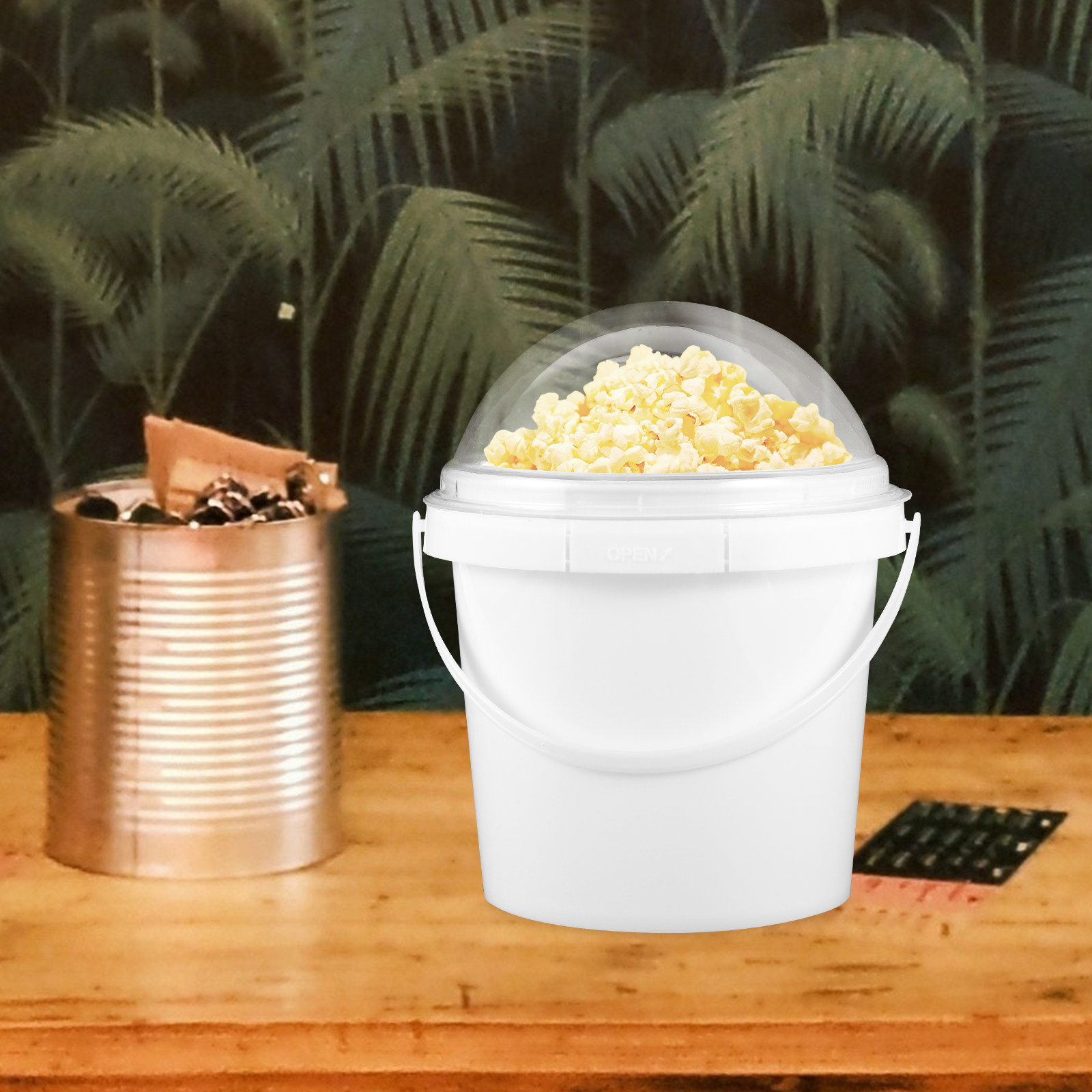 5Pcs Clear Plastic Popcorn Buc - Home Cinema Food avis et prix