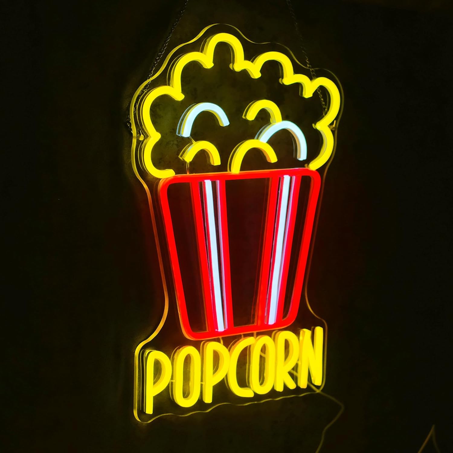 Popcorn Neon Sign Dimmable Foo - Home Cinema Food avis et prix