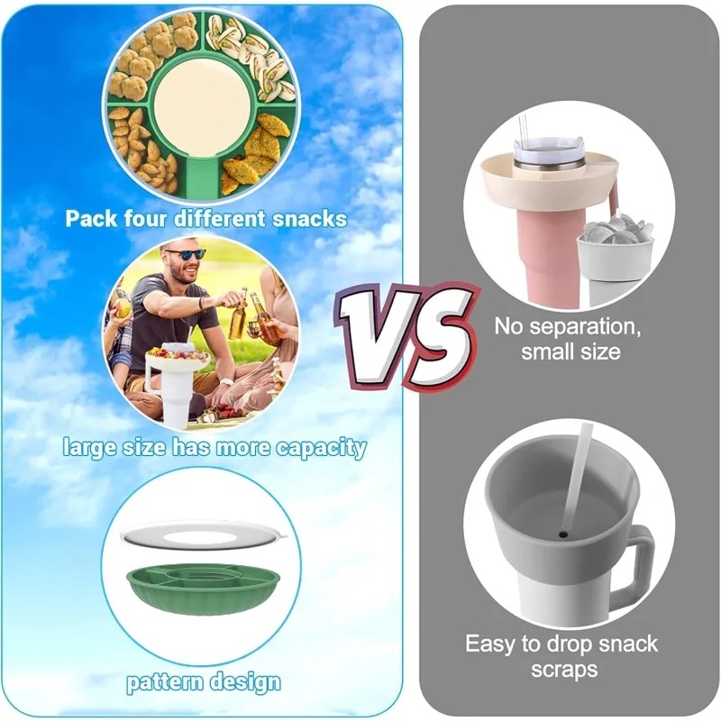Divided Snack Plate with Cup H - Home Cinema Food avis et prix