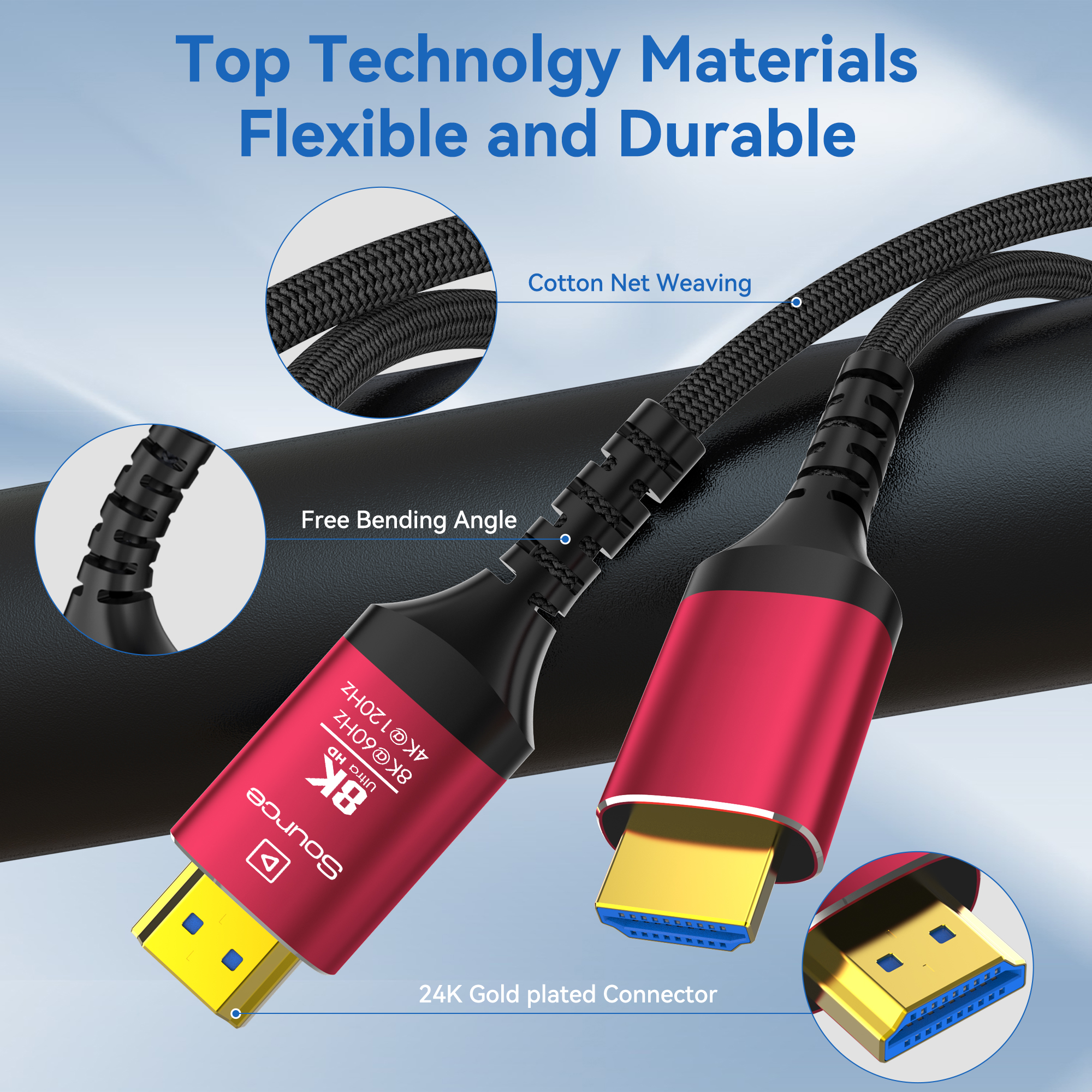 8K HDMI 2.1 Fiber Optic Cable  - Hdmi Arc Cable avis et prix