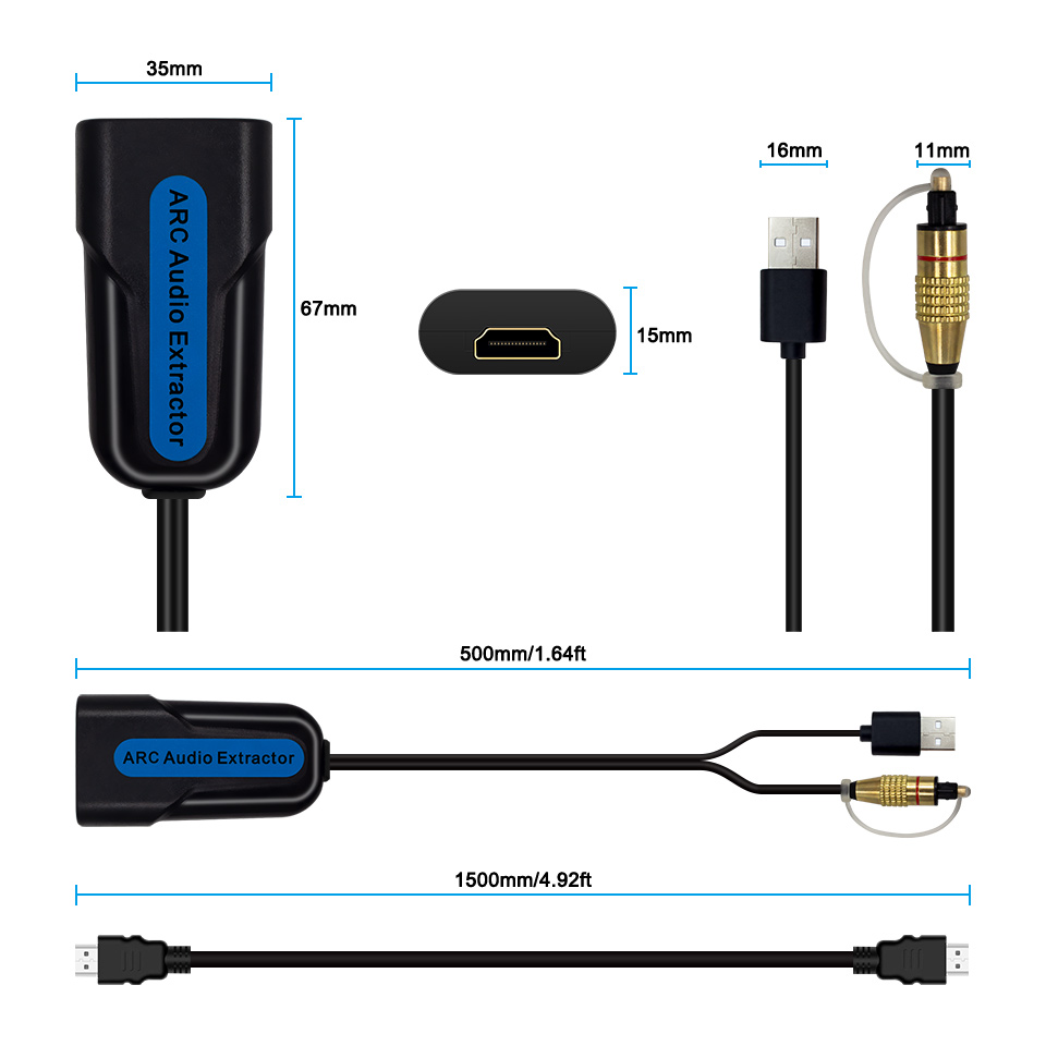 HDMI ARC eARC Audio Extractor  - Hdmi Arc Cable avis et prix