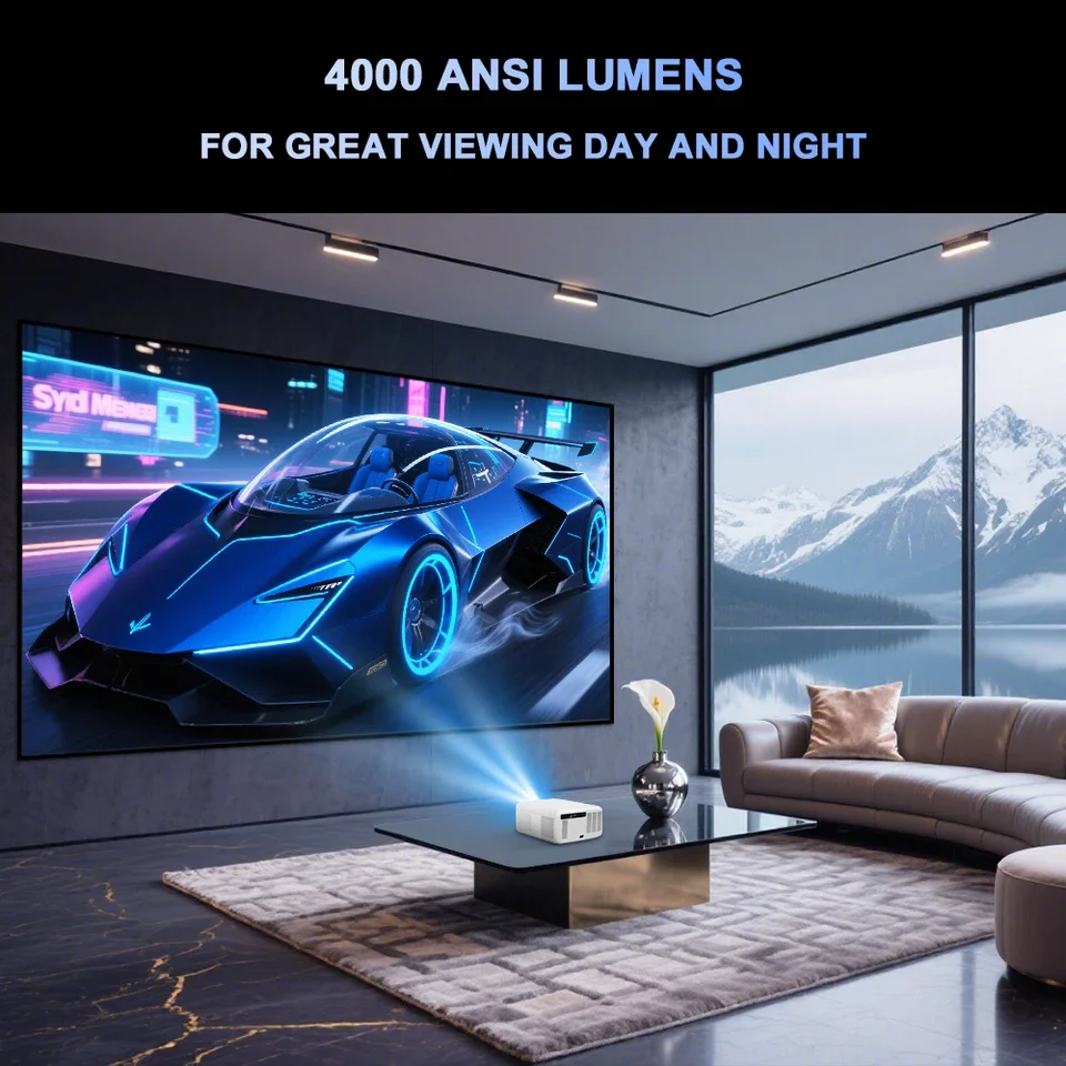 4000 ANSI Lumens D10S Projecto - Home Cinema Projector Screen avis et prix