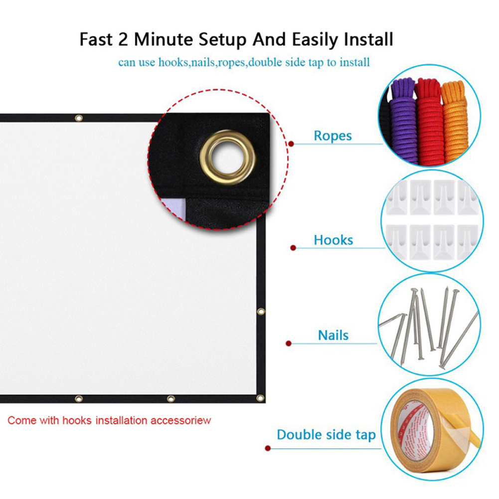 Portable Projector Screen Simp - Home Cinema Projector Screen avis et prix