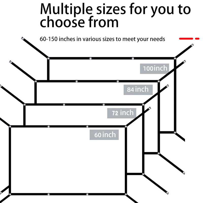Extended projector screen 4K h - Home Cinema Projector Screen avis et prix