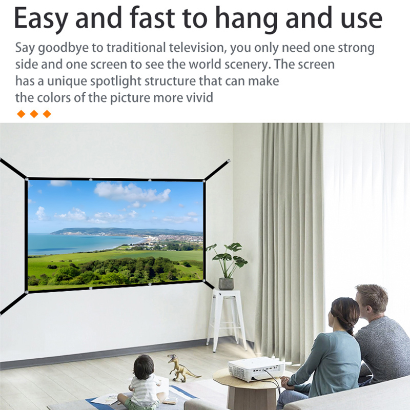 Extended projector screen 4K h - Home Cinema Projector Screen avis et prix