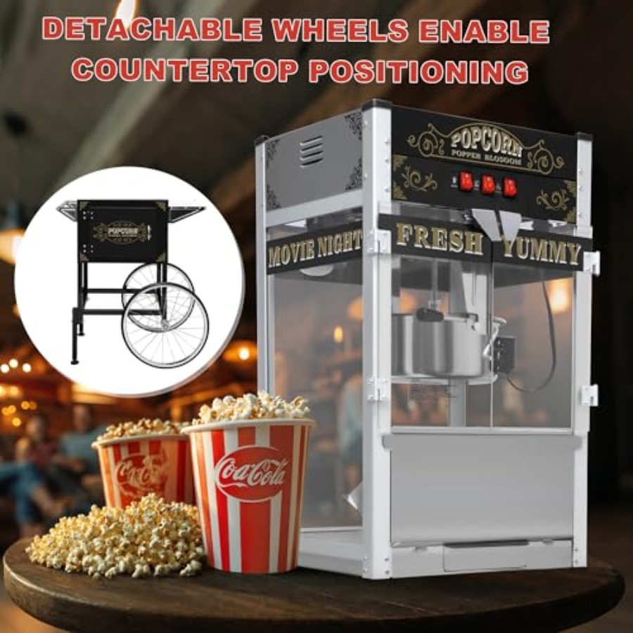 Popcorn Machine with Cart Whee - Popcorn Machine Home avis et prix