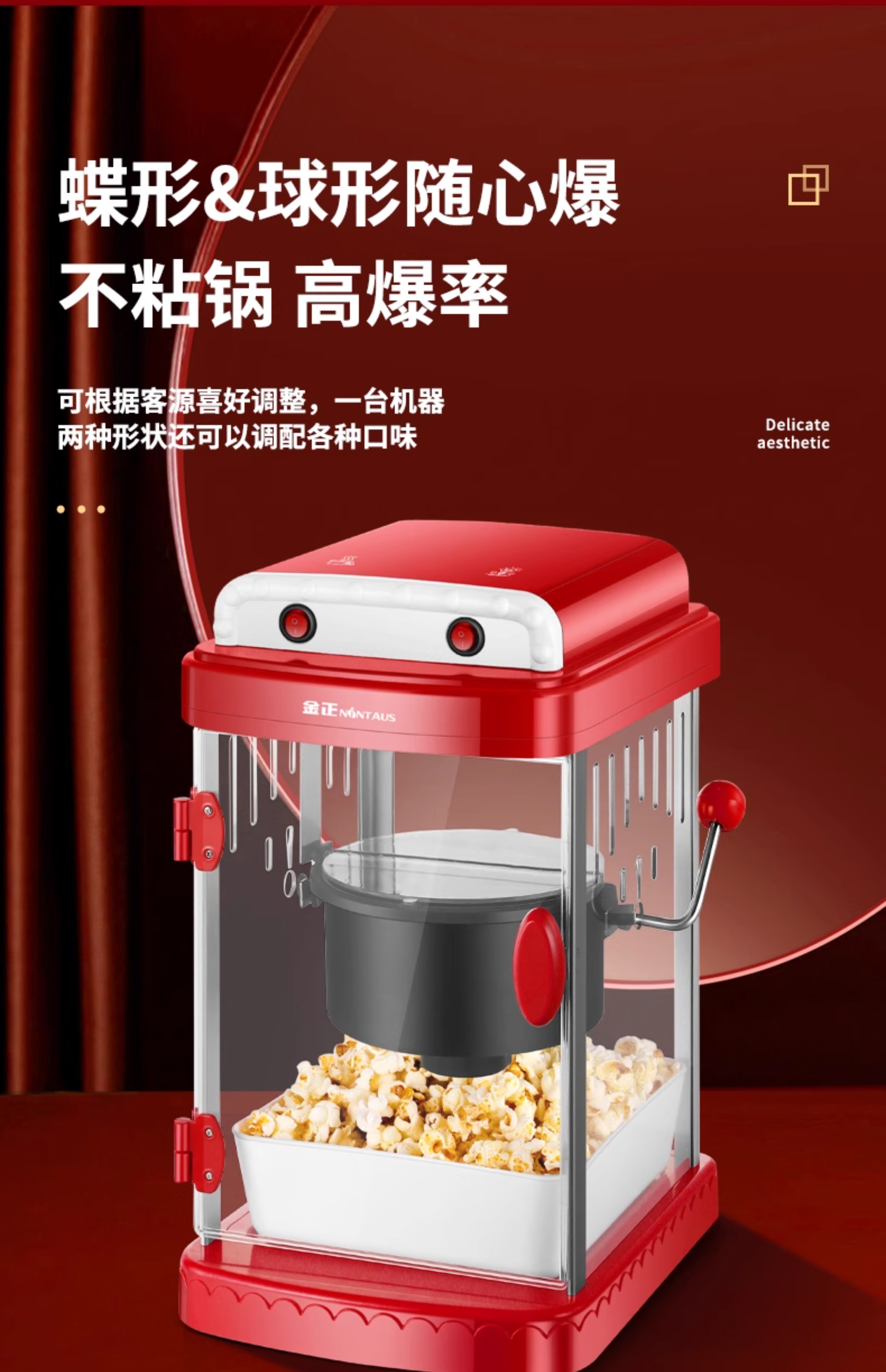 220V NINTAUS Popcorn Maker Com - Popcorn Machine Home avis et prix