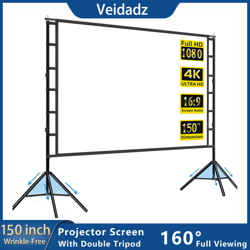 VEIDADZ Projector Screen With  - Home Cinema Projector Screen avis et prix
