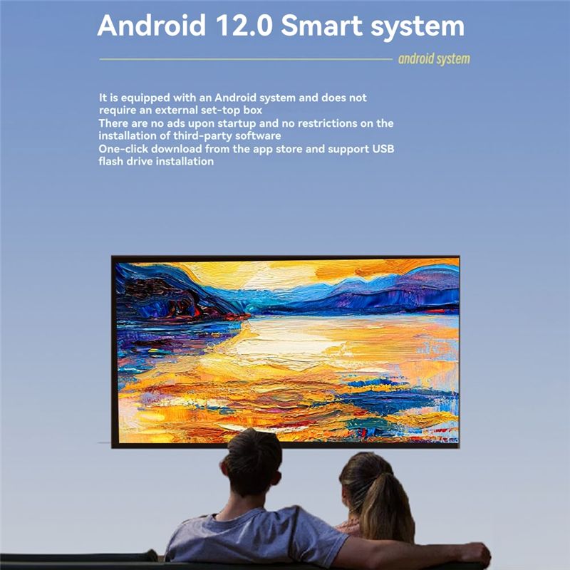 1080P For Android 12 Wifi 6 12 - Home Cinema Quad avis et prix