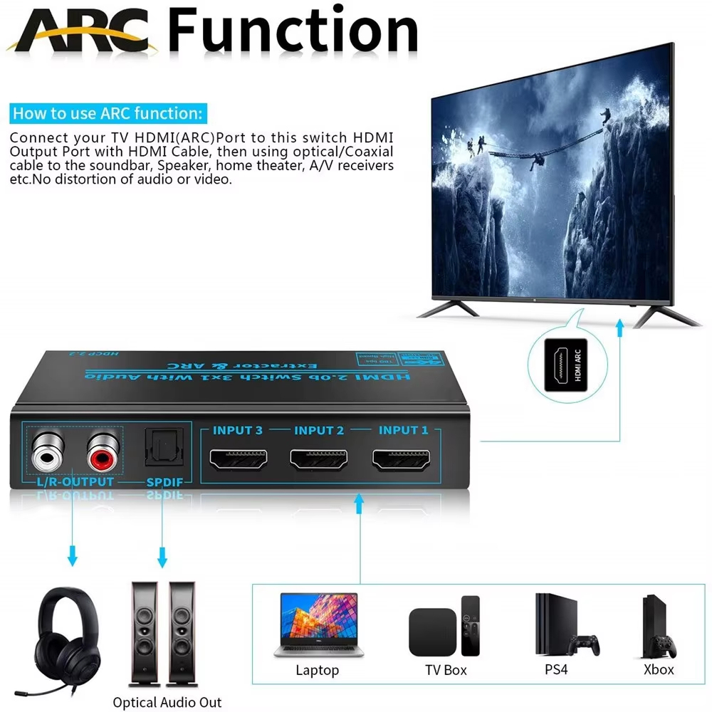 HDMI-Compatible Switch Audio E - Hdmi Arc Cable avis et prix