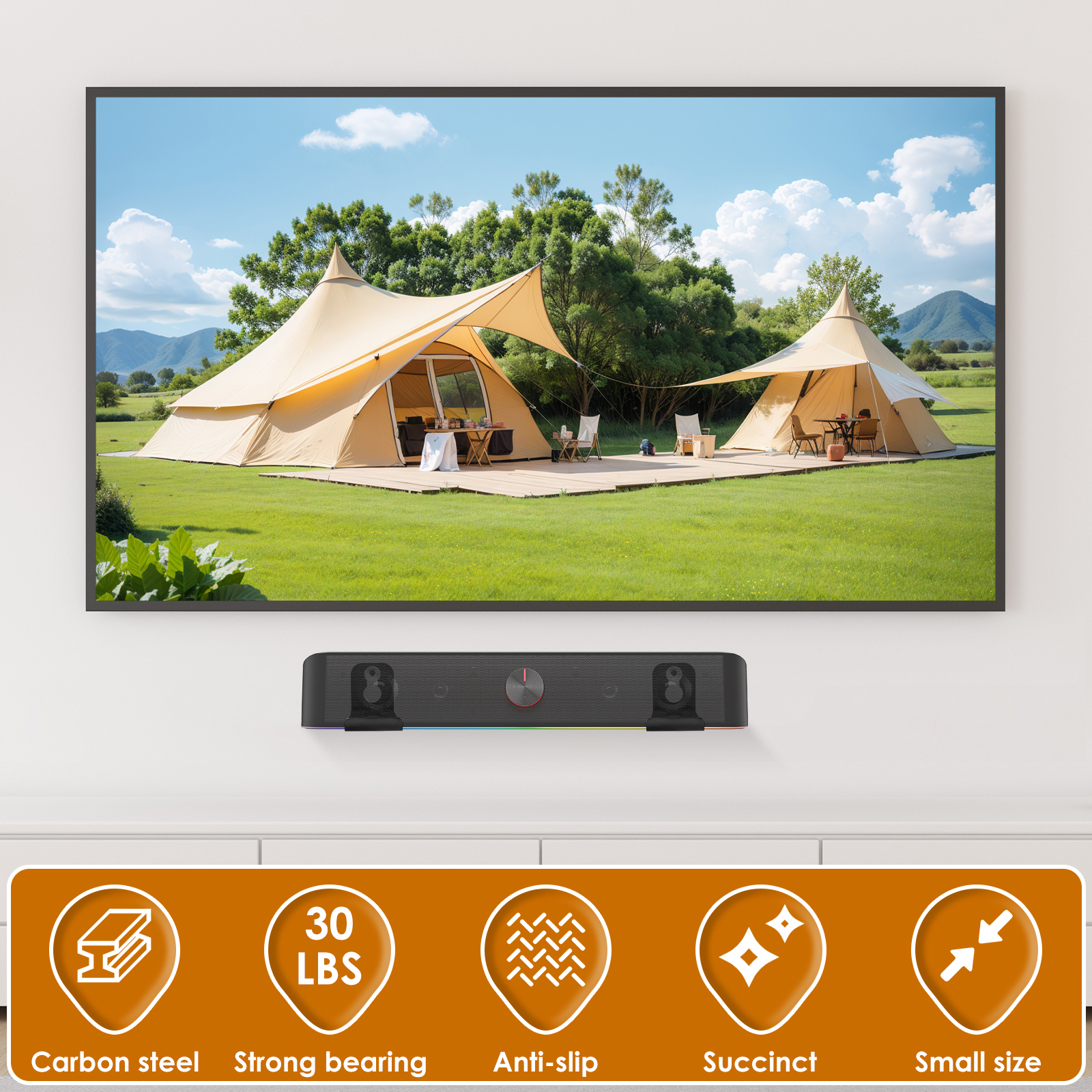 2Pcs Soundbar Speaker Stands W - Home Cinema In avis et prix