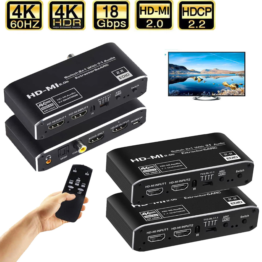 2x1 HDMI-compatible Switch eAR - Hdmi Arc Cable avis et prix