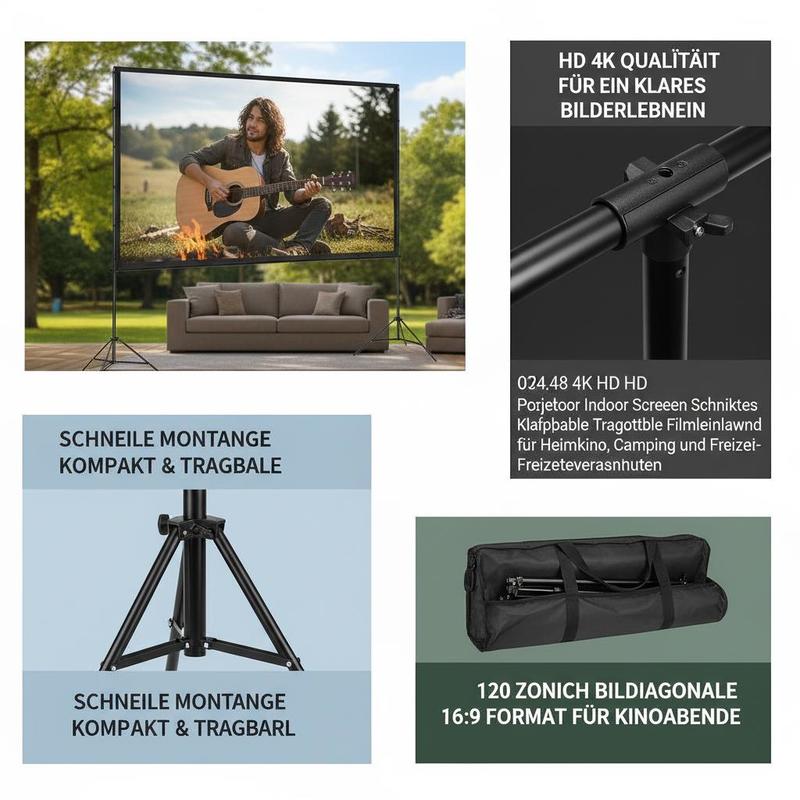 Projector Screen with Stand, 1 - Home Cinema Projector Screen avis et prix