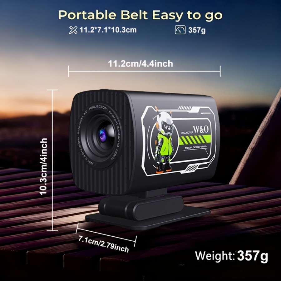 2026 New 1080P Projector Porta - Home Cinema Projector Screen avis et prix
