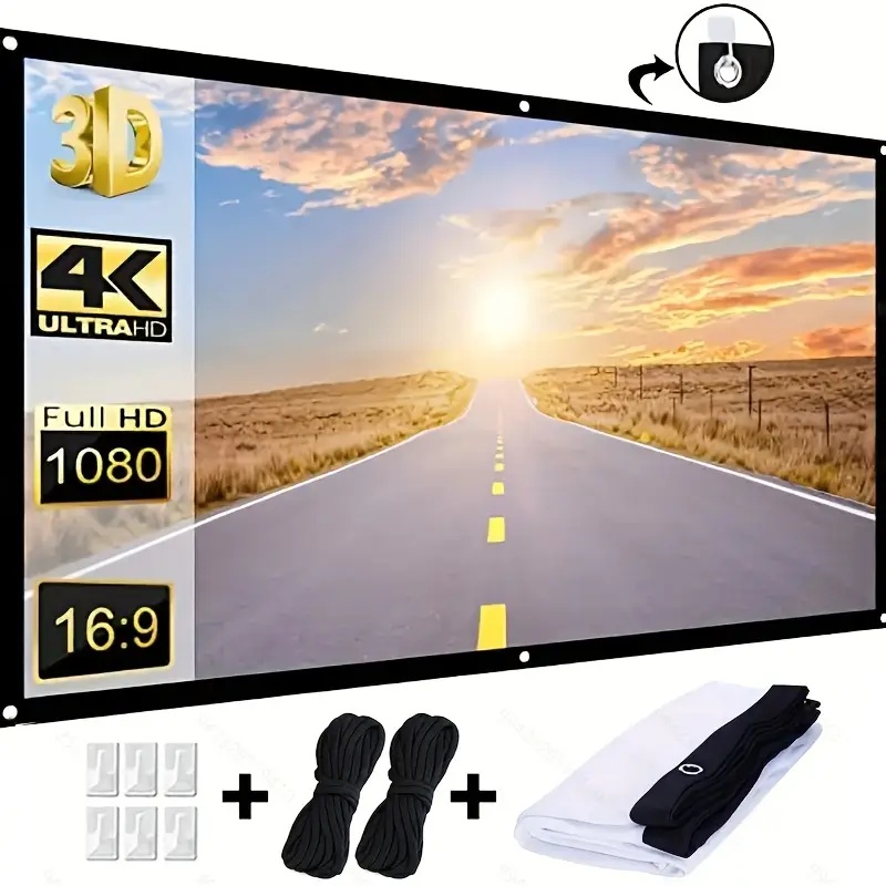 Projector Screen16:9 indoor/ou - Home Cinema Projector Screen avis et prix